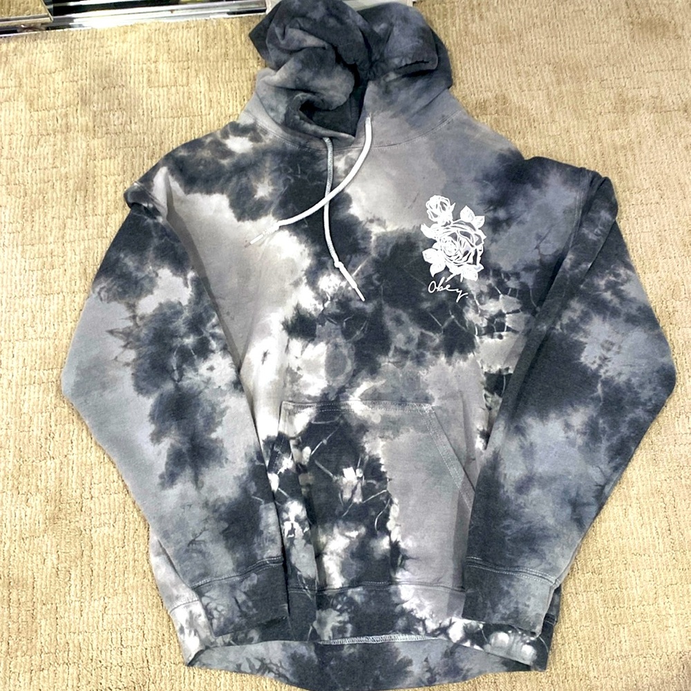 Obey Hoodie Unisex Tie Dye/Marble